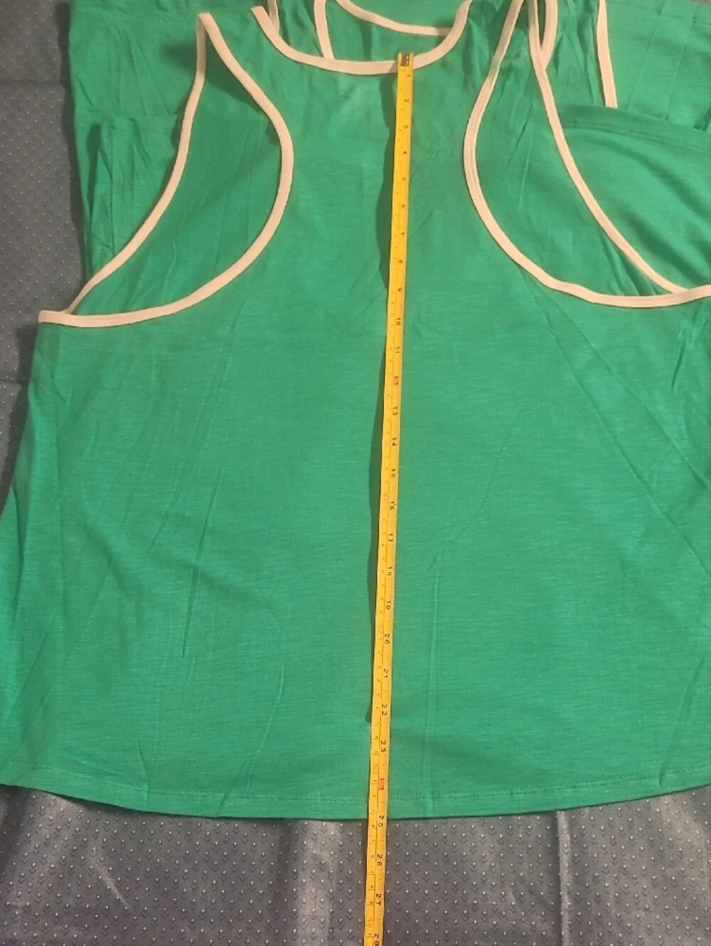 Athletic Works Green Tank with White Trim - DriWorks 3 Pack